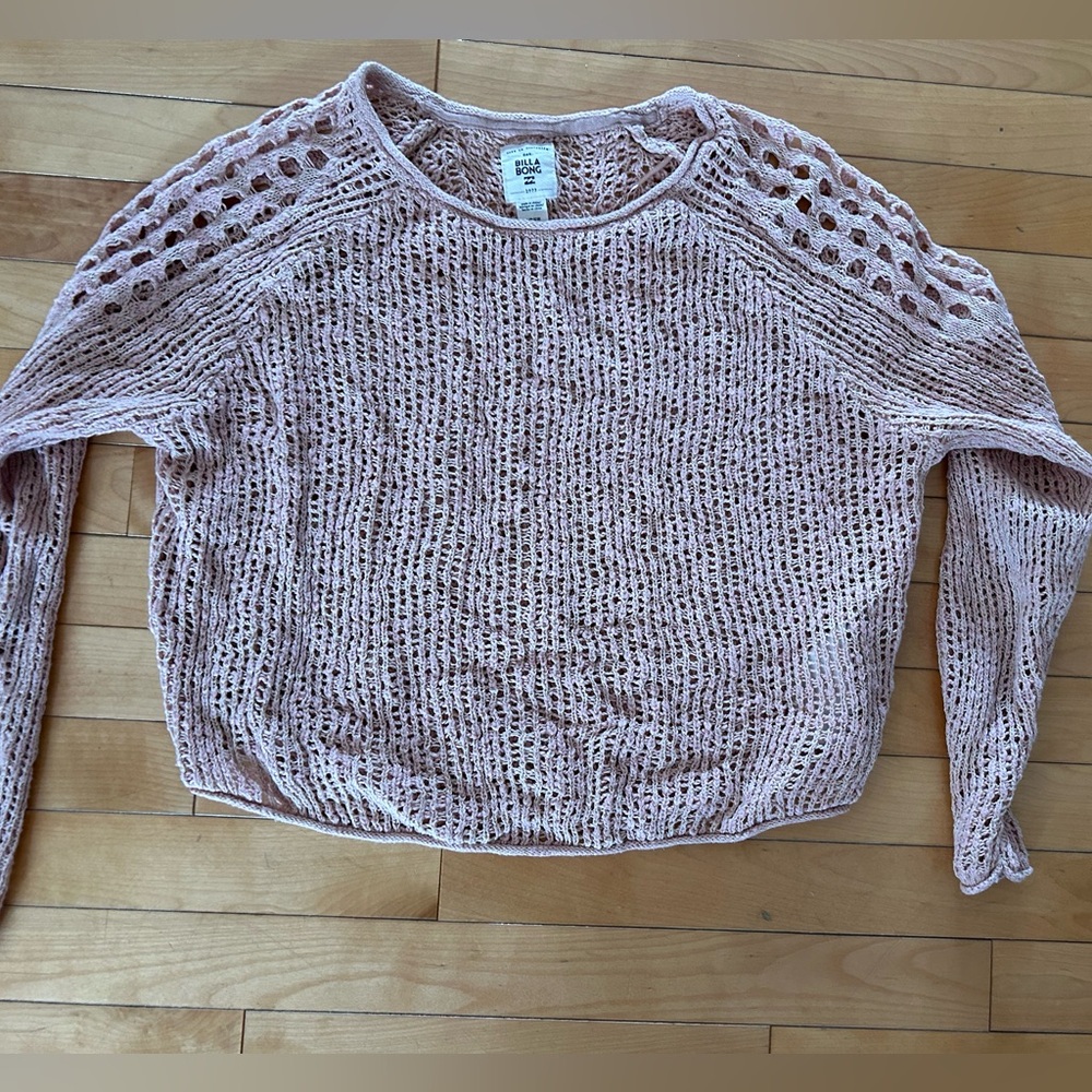 Billabong Pink Crochet Top
